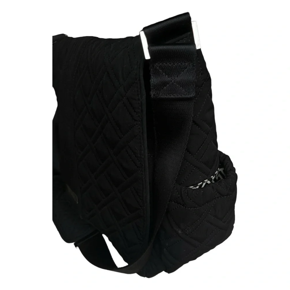 VERA BRADLEY MESSENGER BABY BAG IN QUILTED CLASSIC BLACK G5